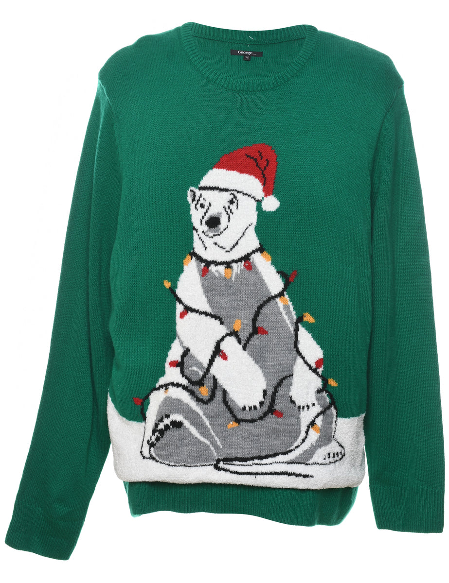 Animal Design Christmas Jumper - XL