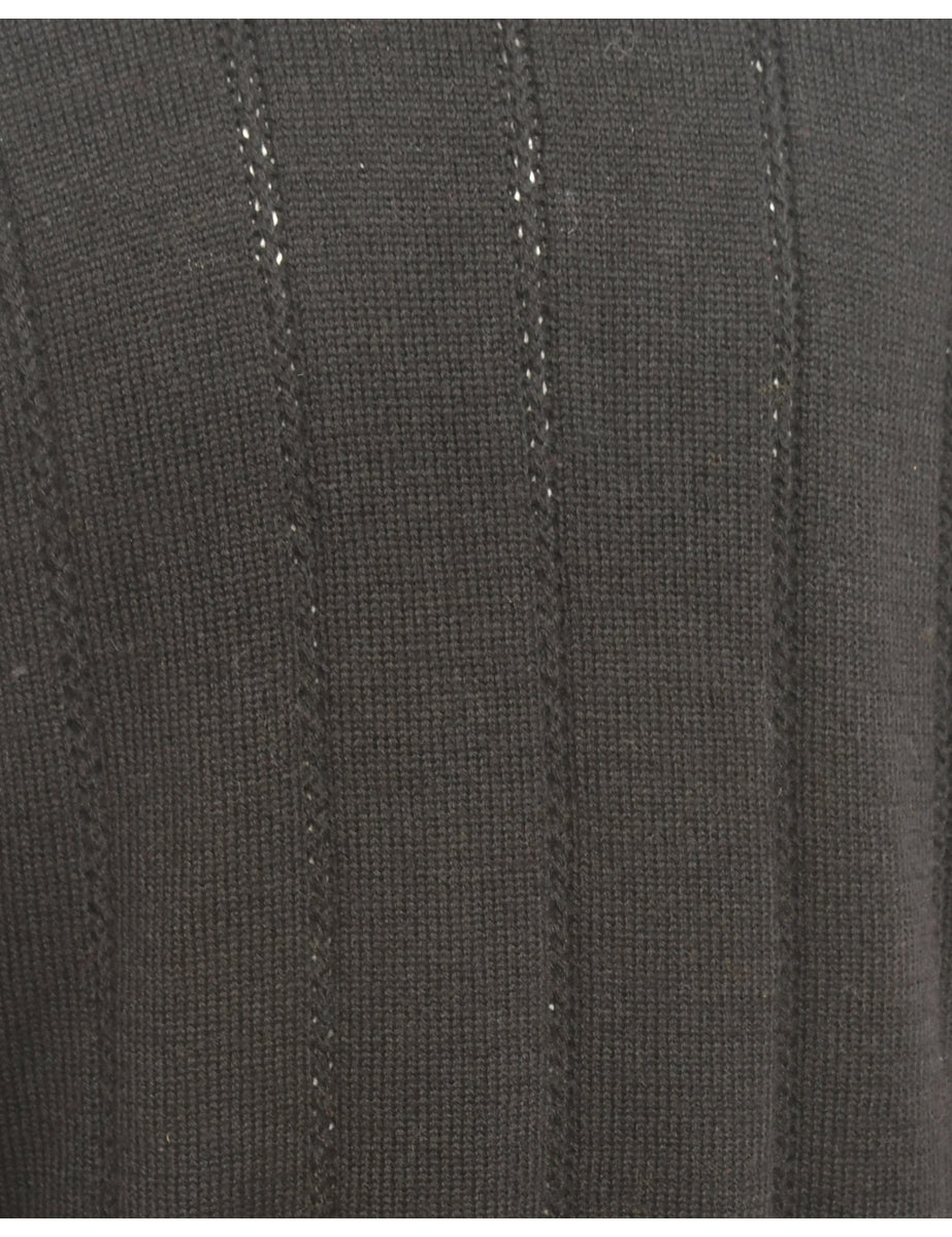 Long Sleeved Black Jumper - M