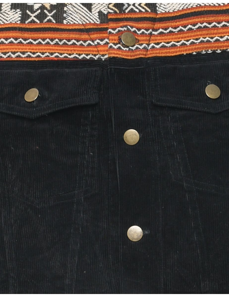Corduroy Black Jacket - M