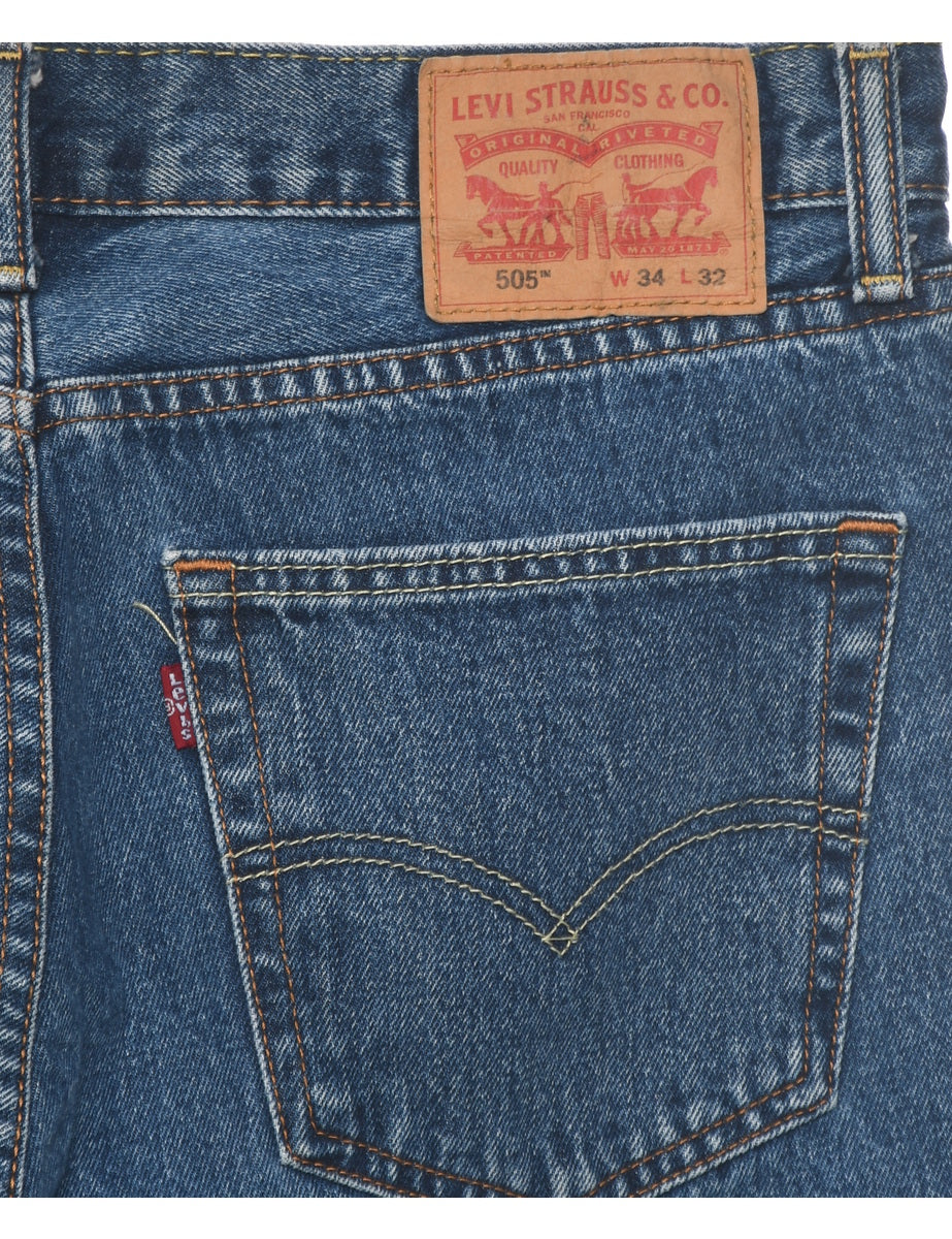 Straight Leg Levis 505 Jeans - W34 L32