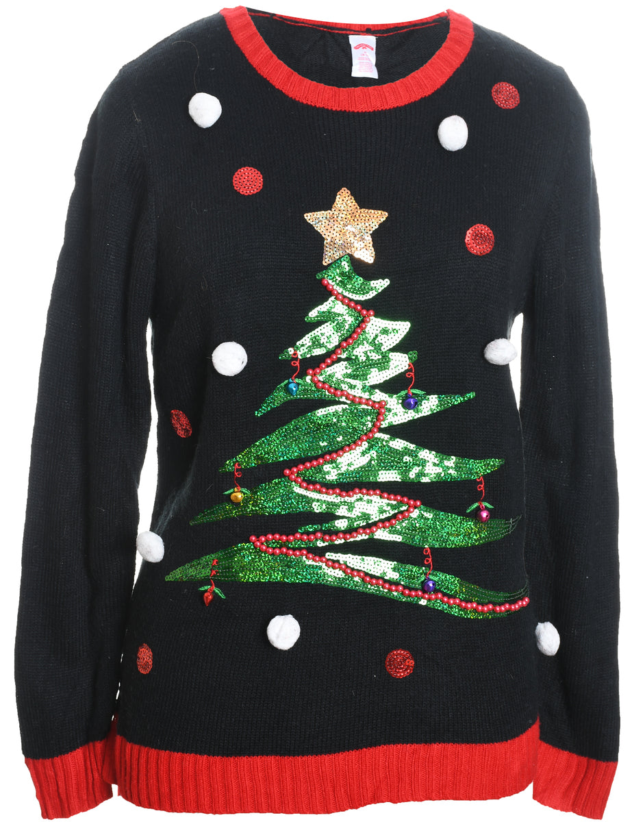Christmas Tree Design Jumper - M