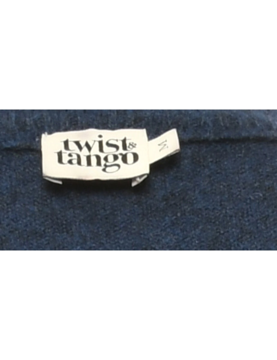 Long Sleeved Navy Jumper - M