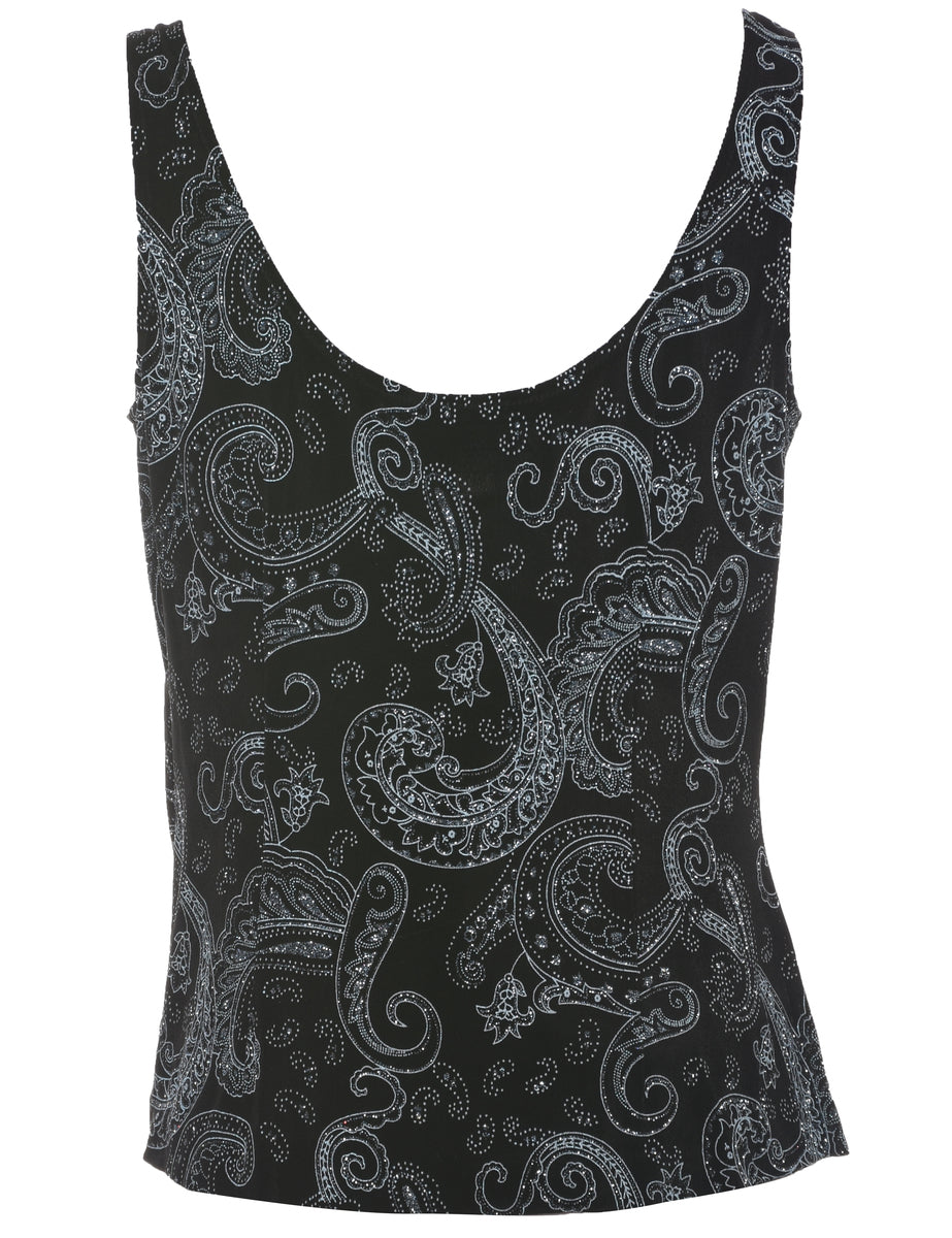 Metallic Evening Top - L