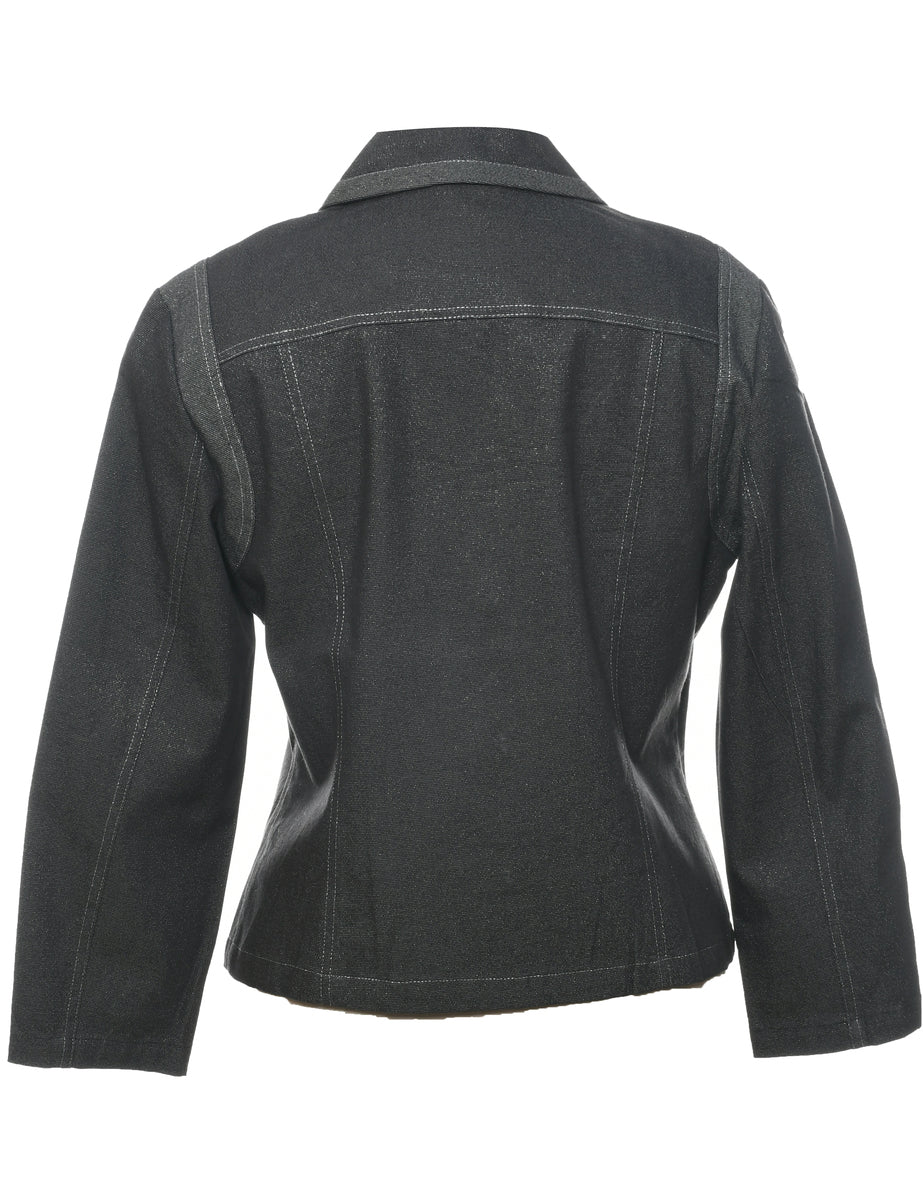 Black Denim Jacket - M