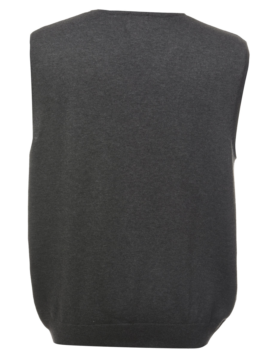 Dark Grey Sweater Vest - M