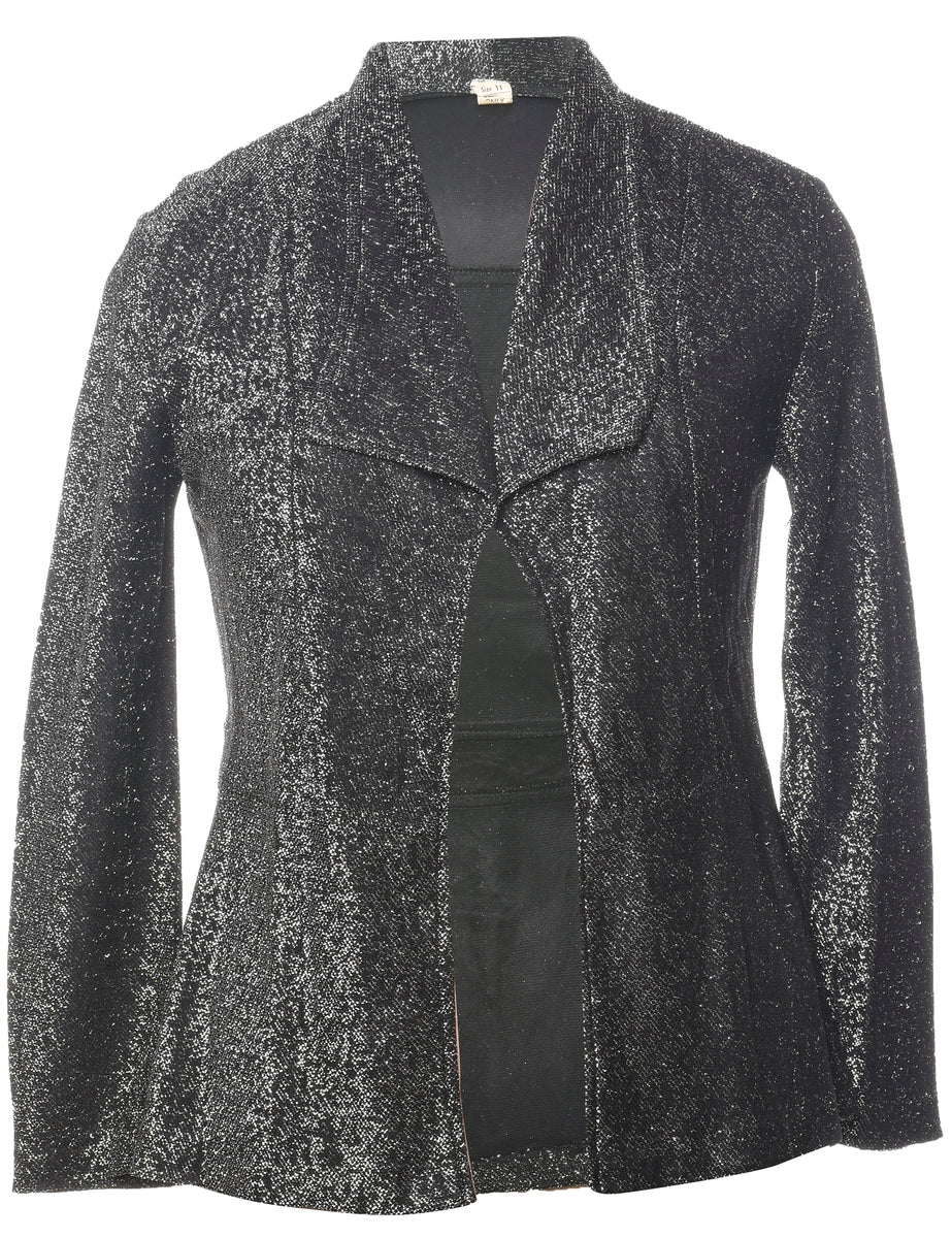 Lurex Thread Pattern Evening Jacket - M