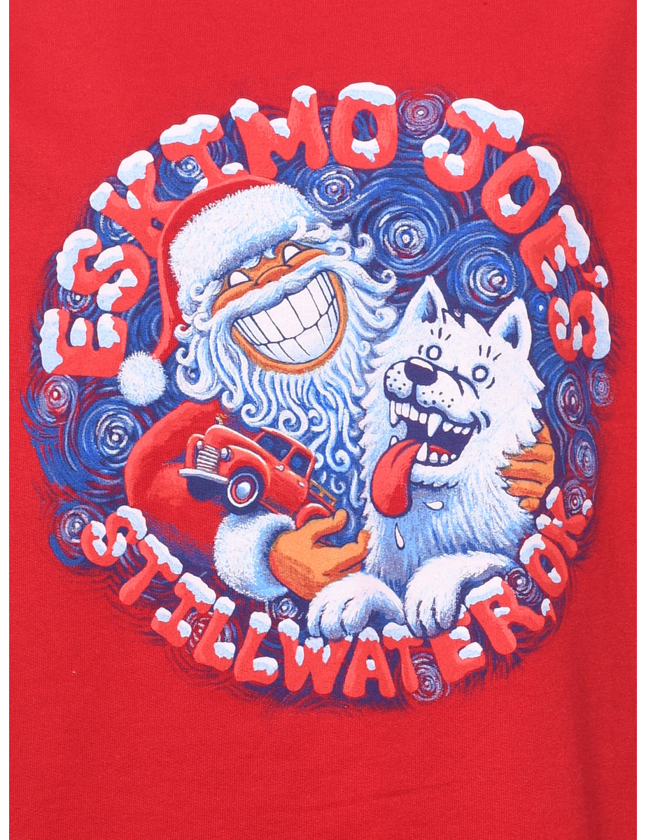 Santa Claus Christmas Sweatshirt - L