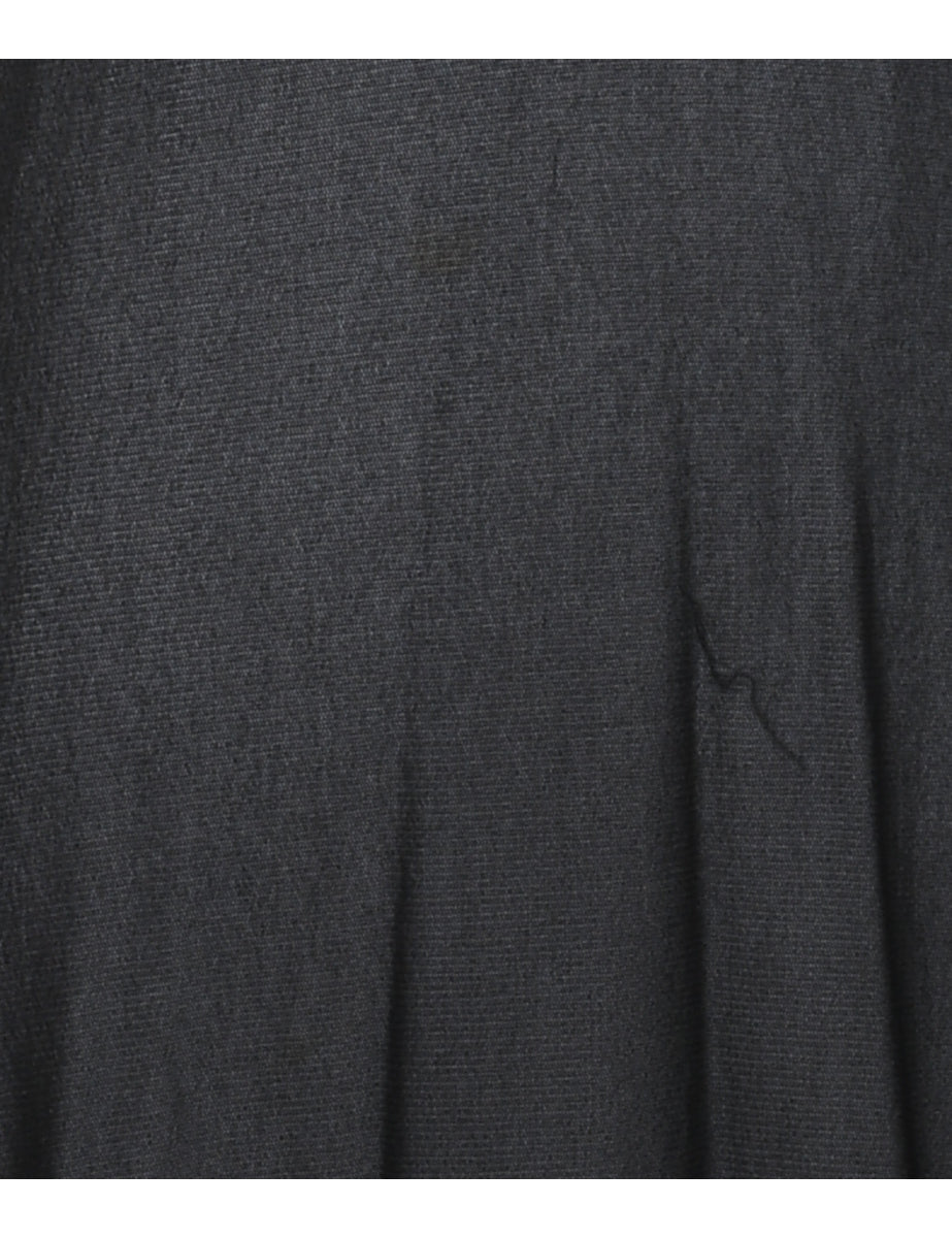 Black Sheer 1990s Halterneck Slip Dress - XS
