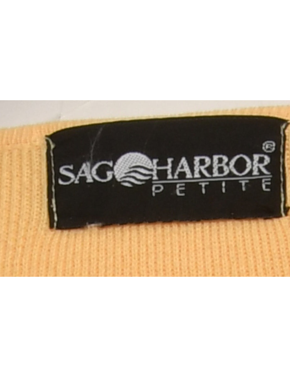 Yellow Sag Harbor Cardigan - M