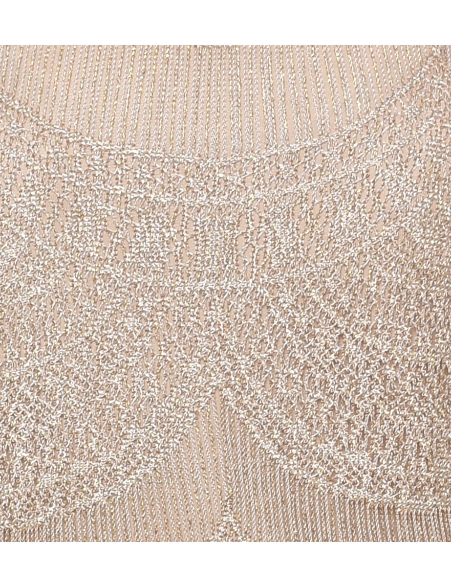 Light Brown Party Top - L