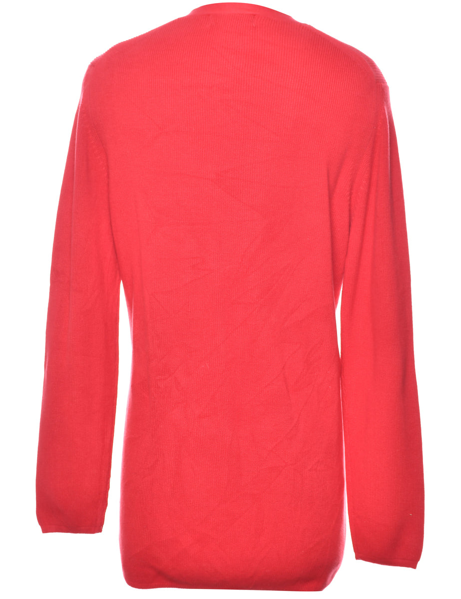 Red Cardigan - M