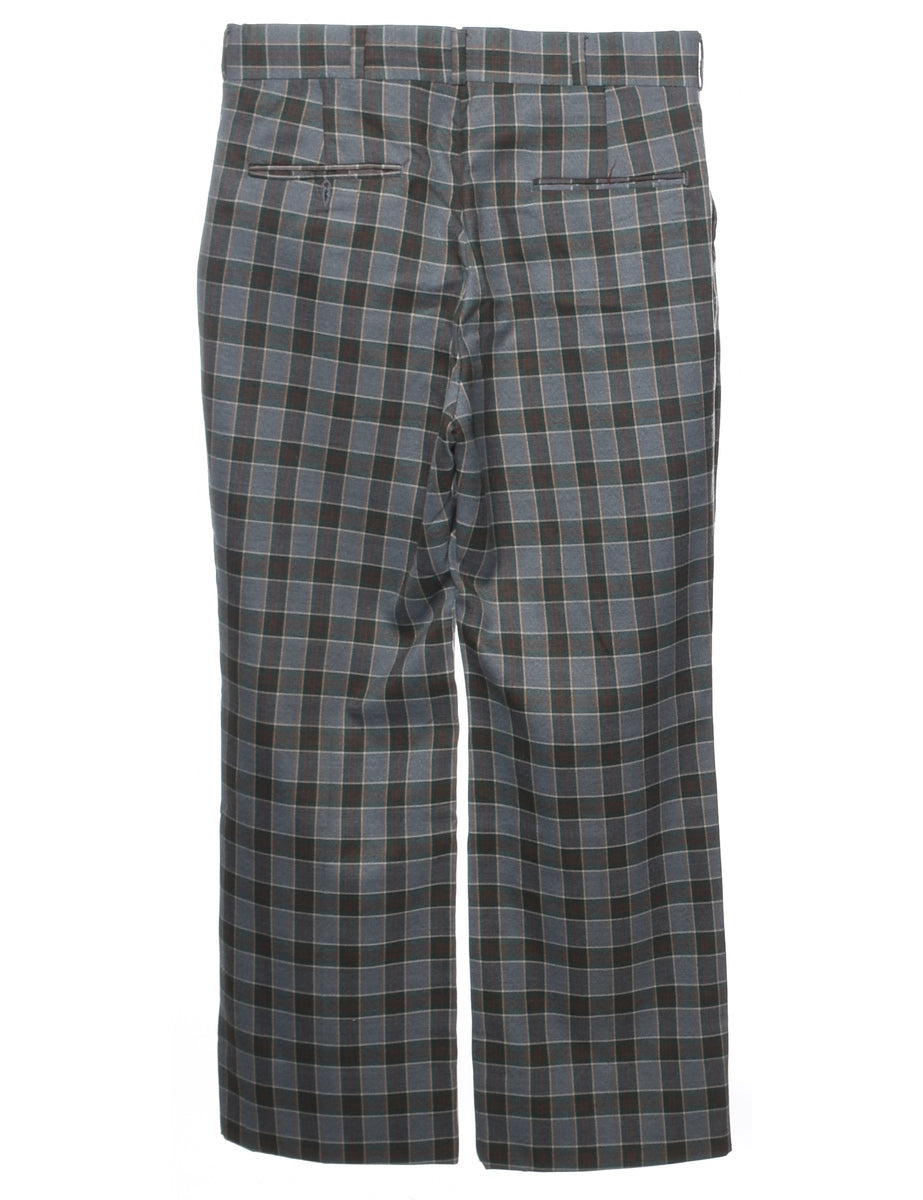 Checked Pattern Trousers - W33 L30