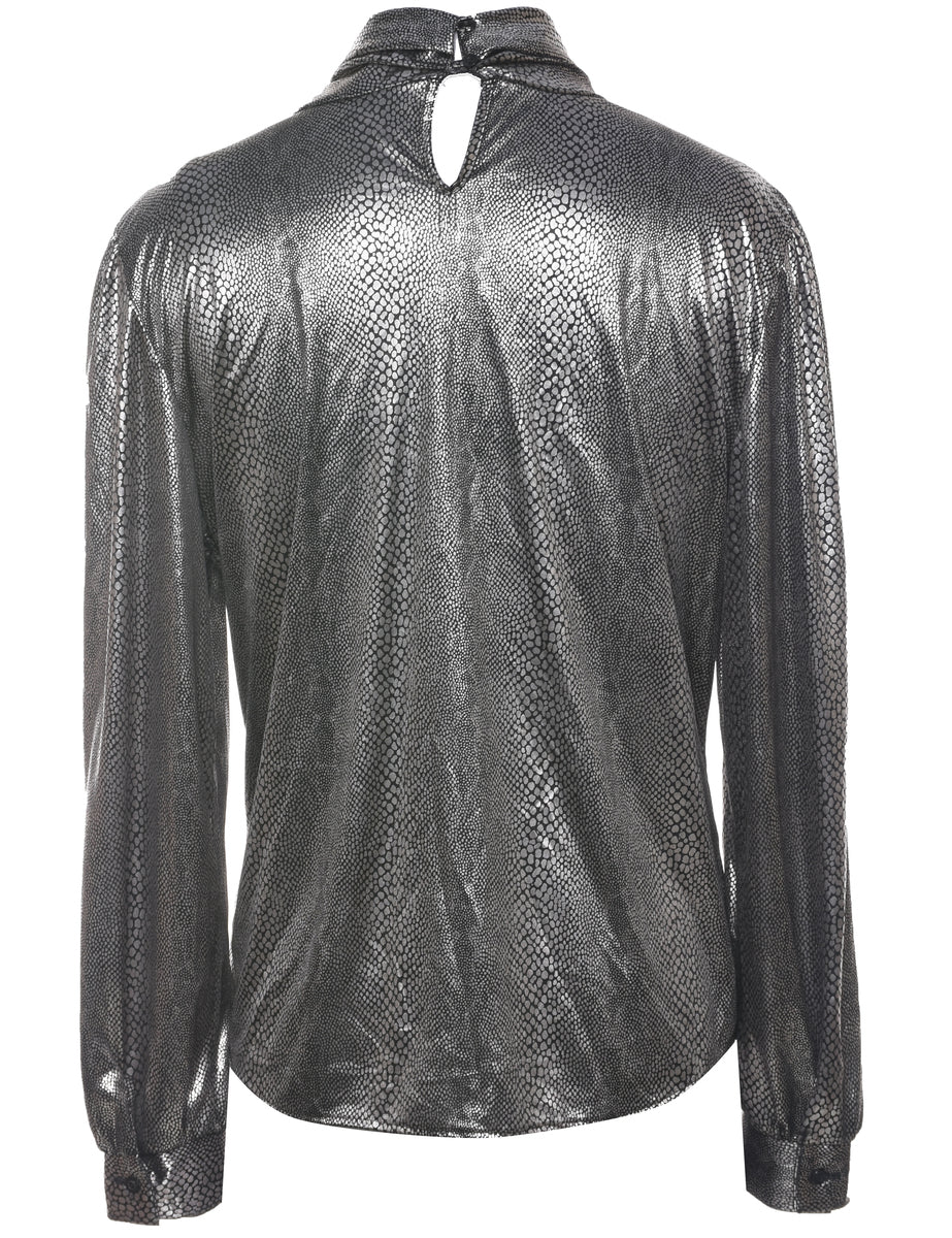 Animal Print Evening Top - L