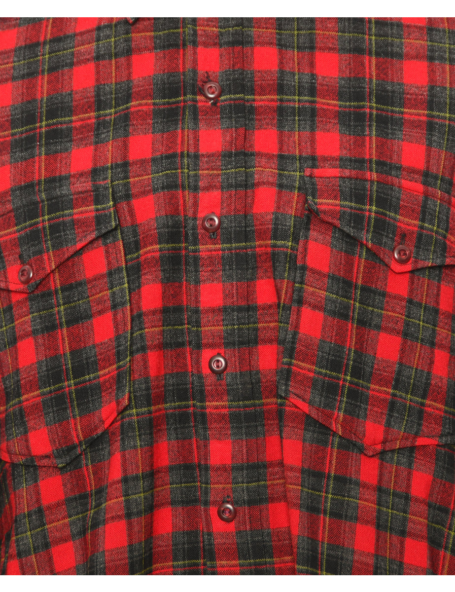 Red Checked Shirt - L