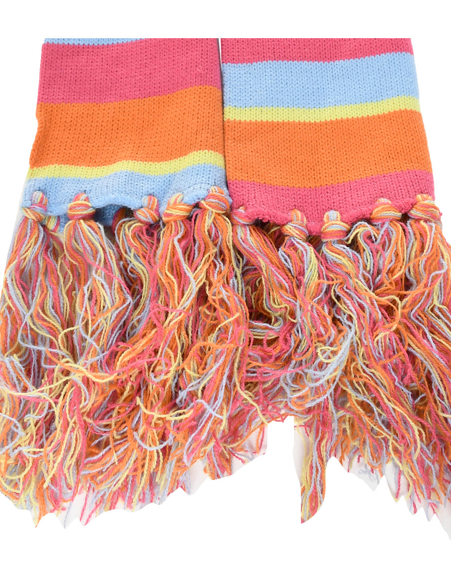 Stripy Pattern Winter Scarf - M
