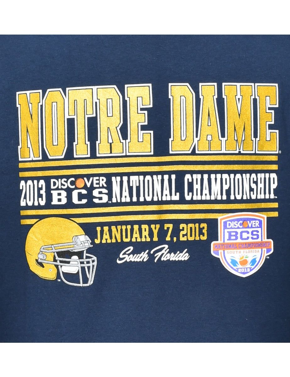 Notre Dame Printed T-shirt - L