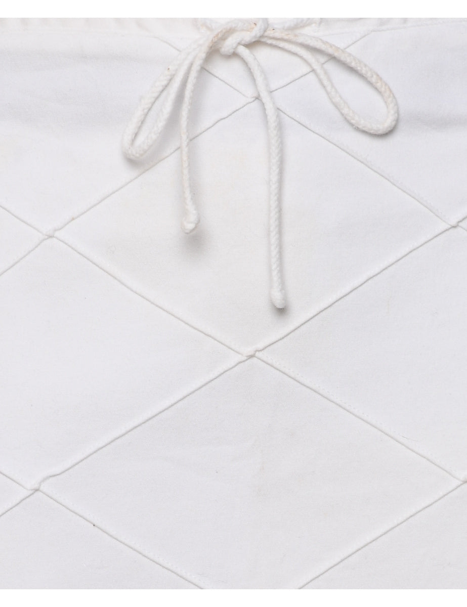 White A-line Skirt - S