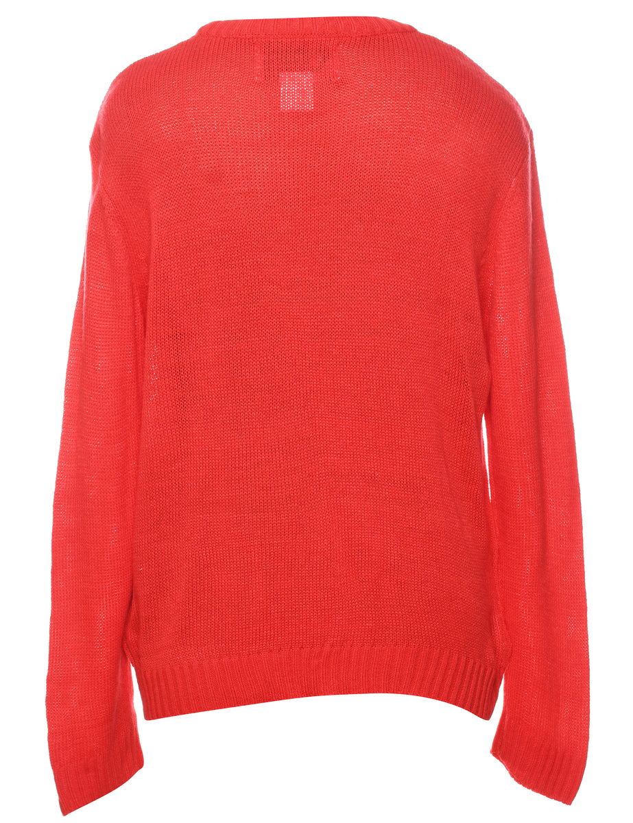 Red Christmas Jumper - M