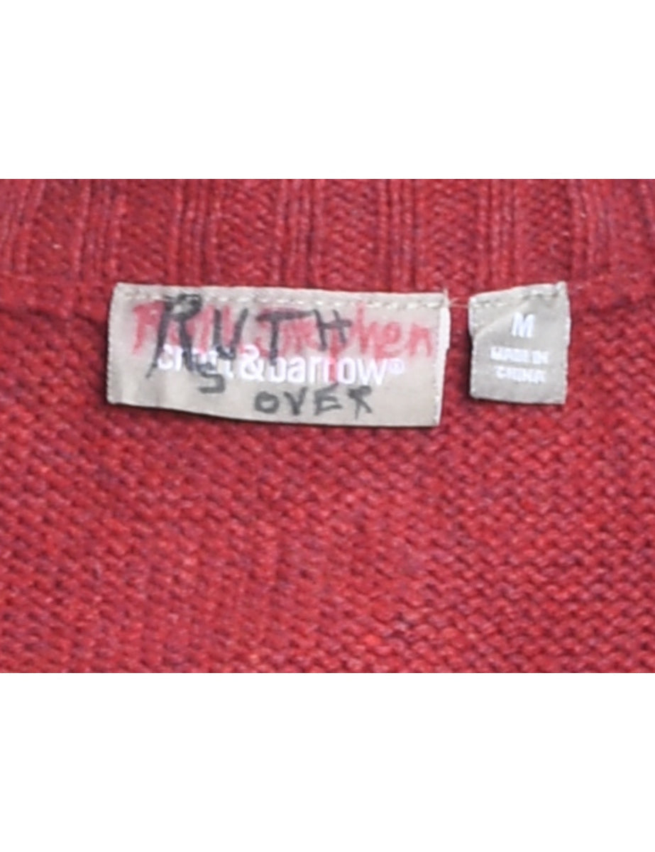 Snowman Christmas Cardigan - M