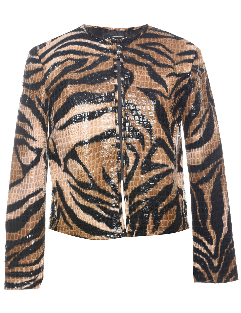 Animal Print Evening Jacket - S