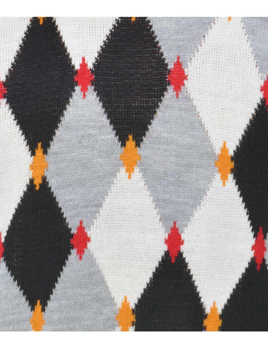Harlequin Pattern Jumper - S