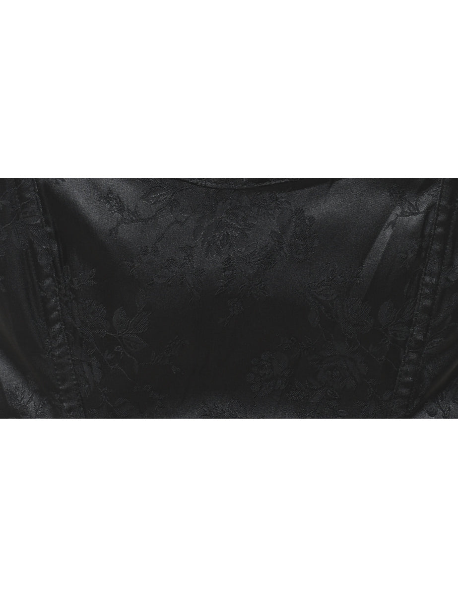 Lace Floral Print Corset - S