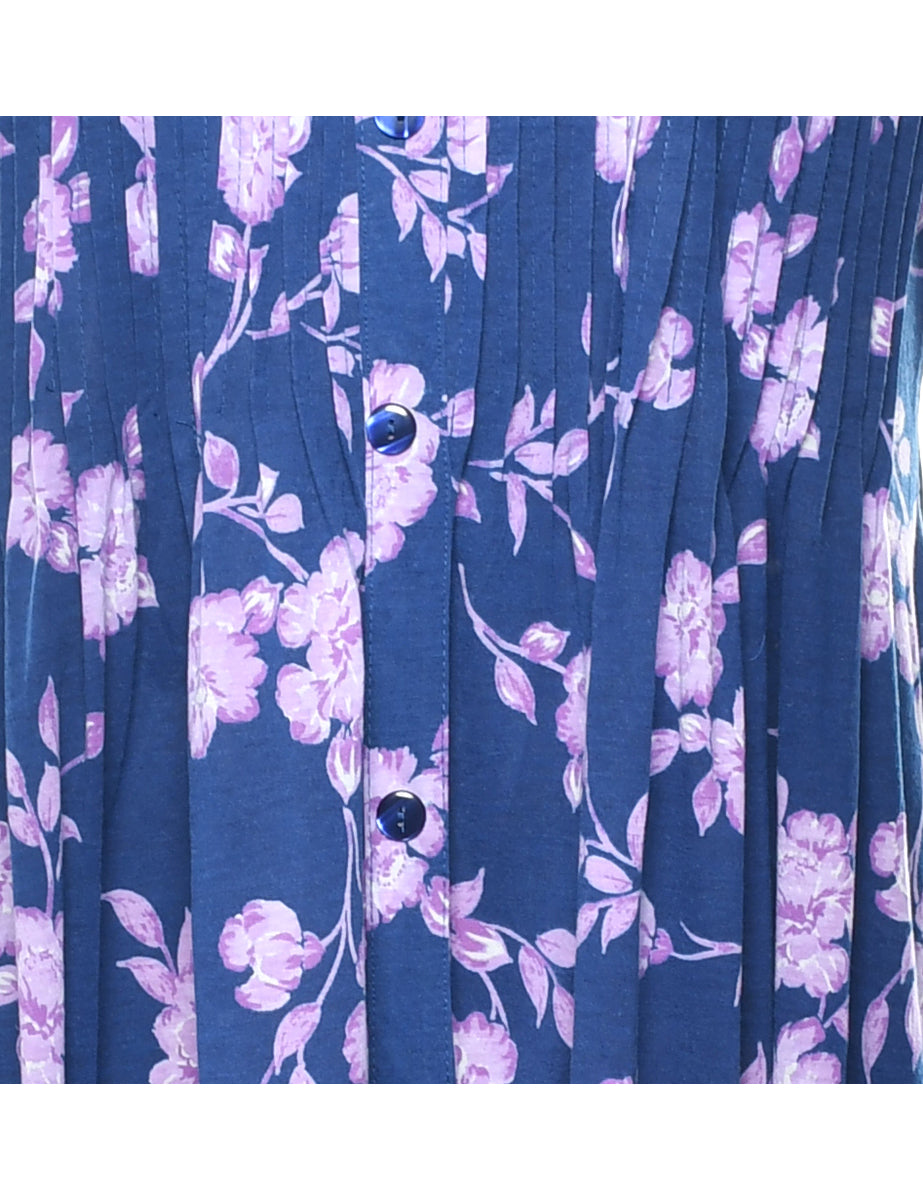 Floral Print Maxi Dress - M