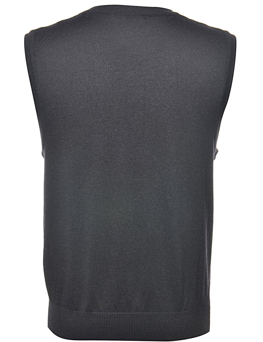 Black Sweater Vest - S