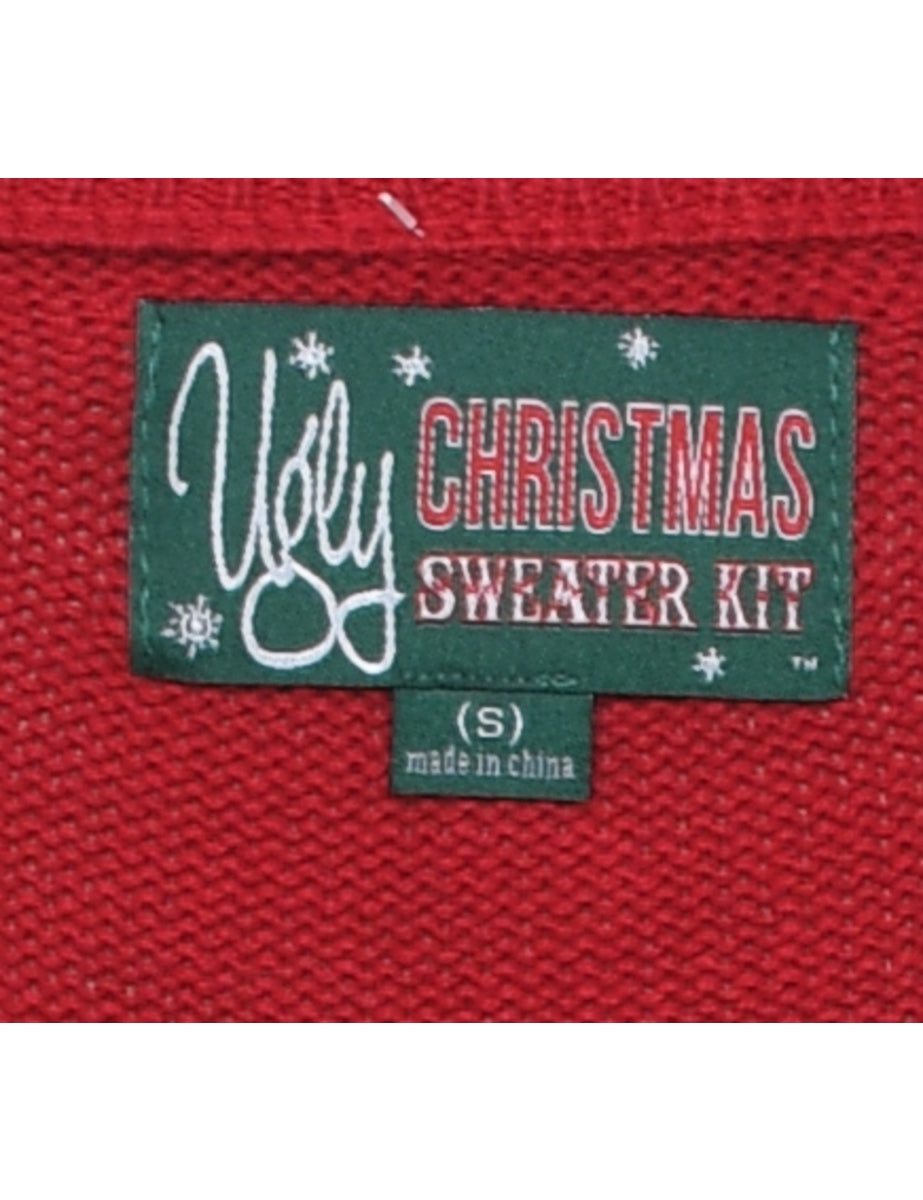 Red Christmas Jumper - S