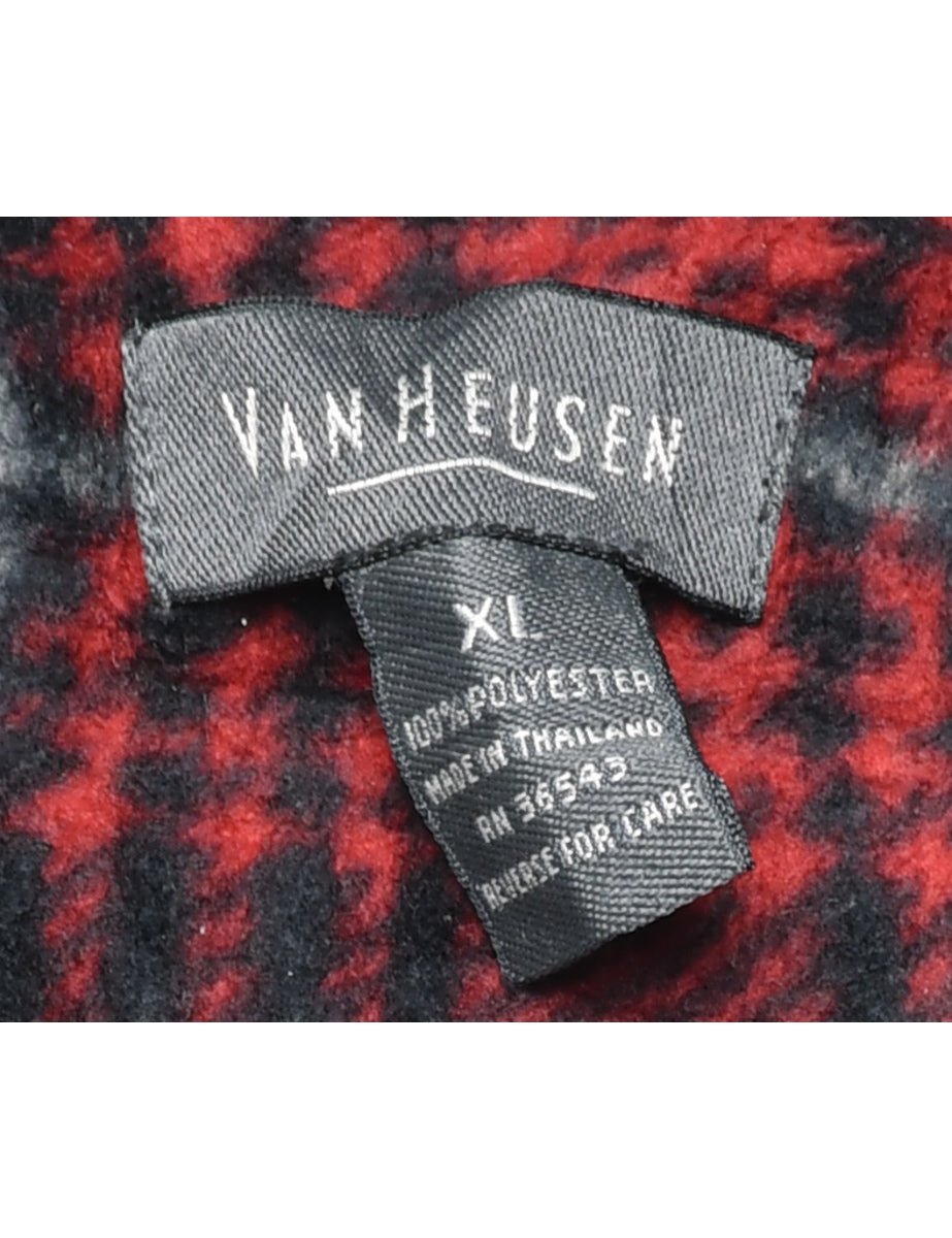 Van Heusen Black & Red Checked Shirt - XL