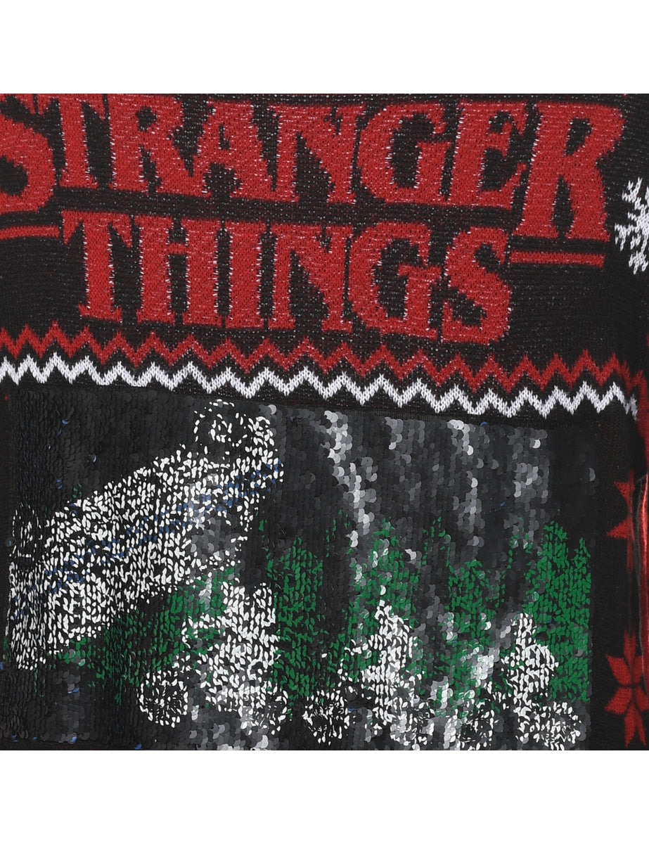 Snowfall Design Christmas Jumper - M