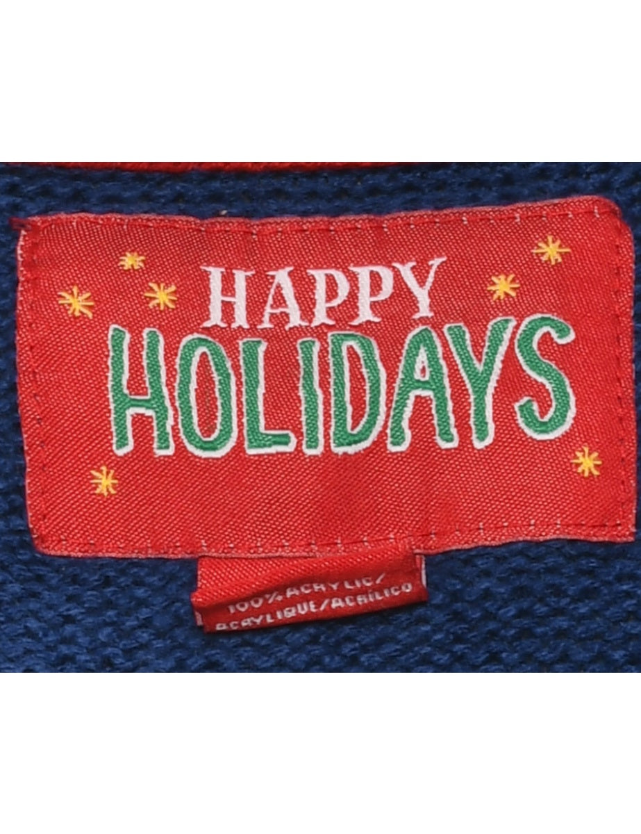 Santa Claus Christmas Jumper - M