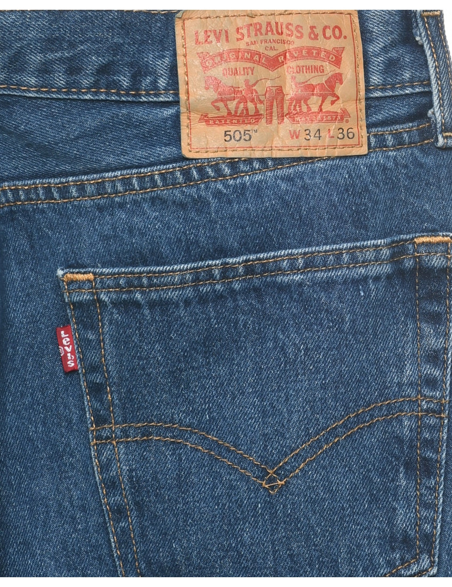 Straight Leg Levis 505 Jeans - W34 L36