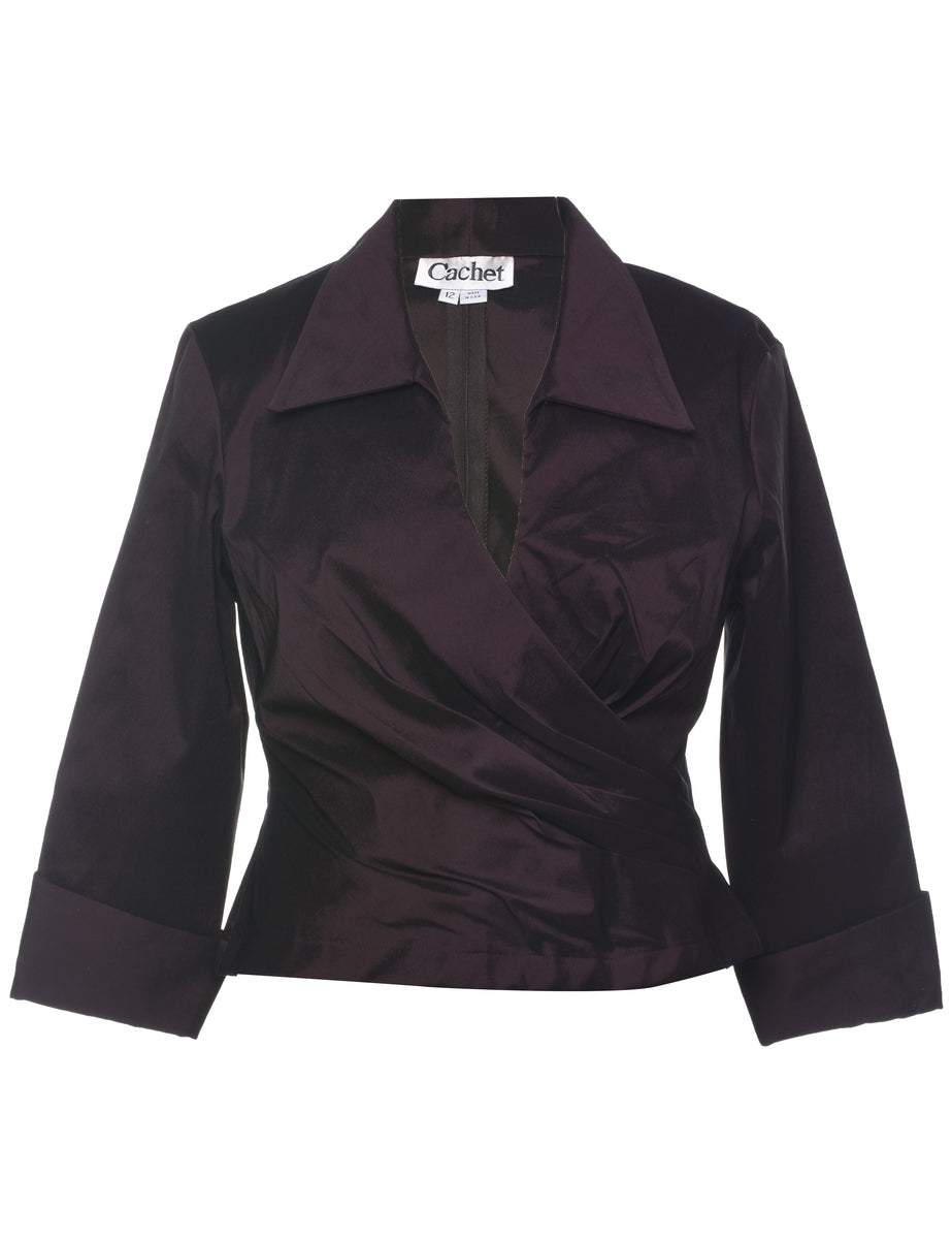 Plum Evening Top - L