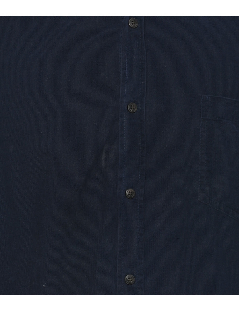 Corduroy Navy Shirt - L