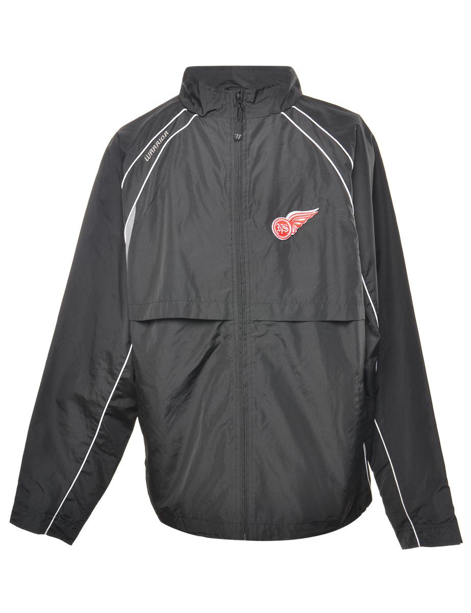 Zip-Front Black Jacket - XL