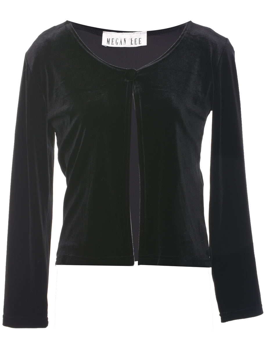 Velvet Fabric Y2K Evening Top - M