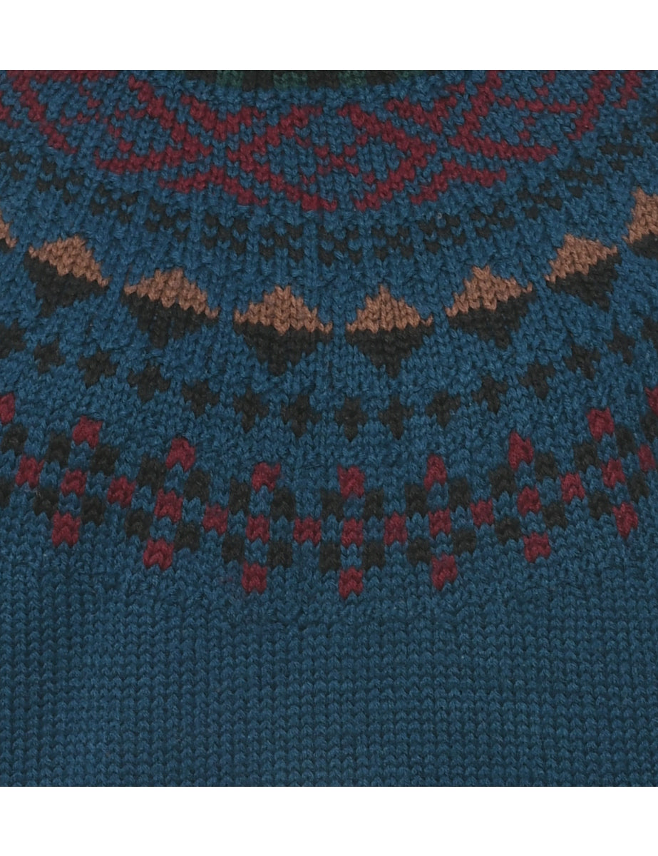 Wool Nordic Jumper - S