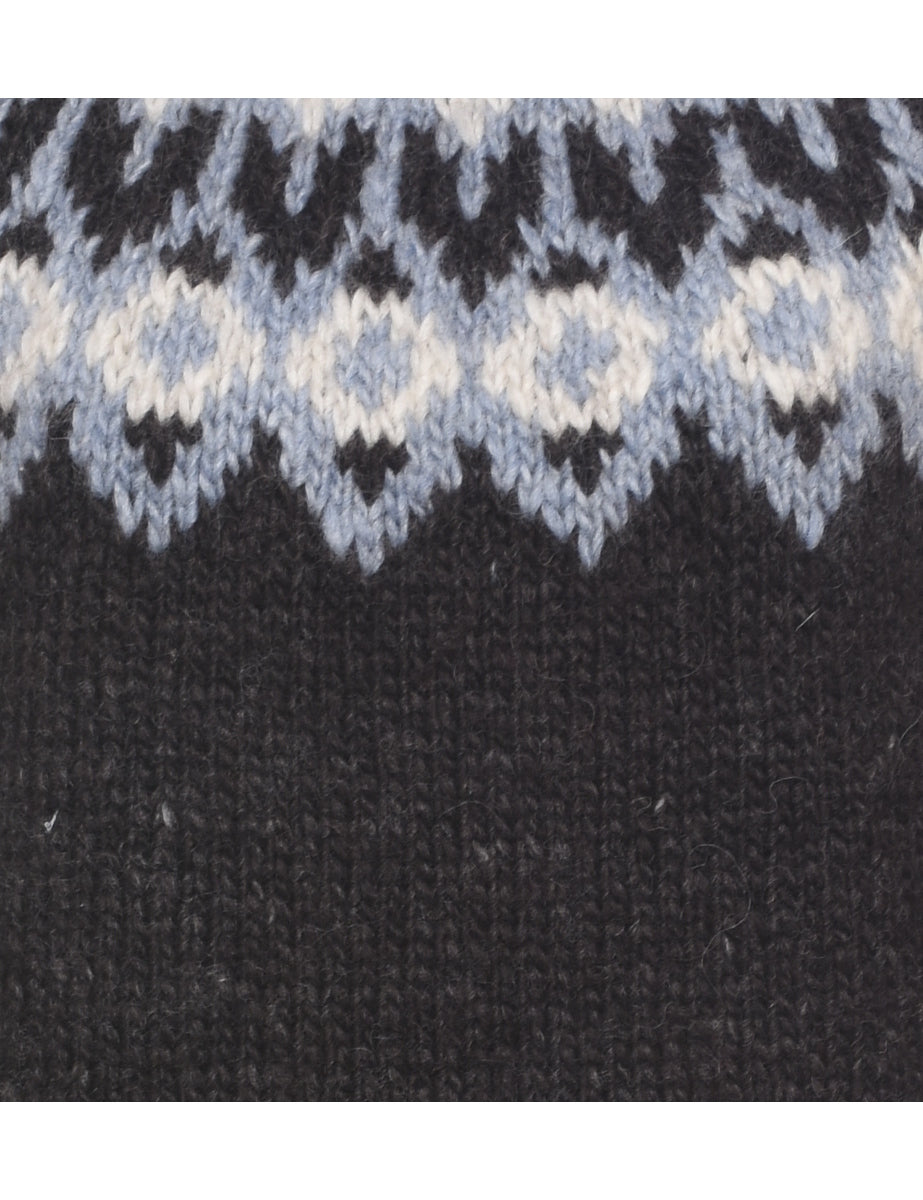 Nordic Dark Brown Jumper - M