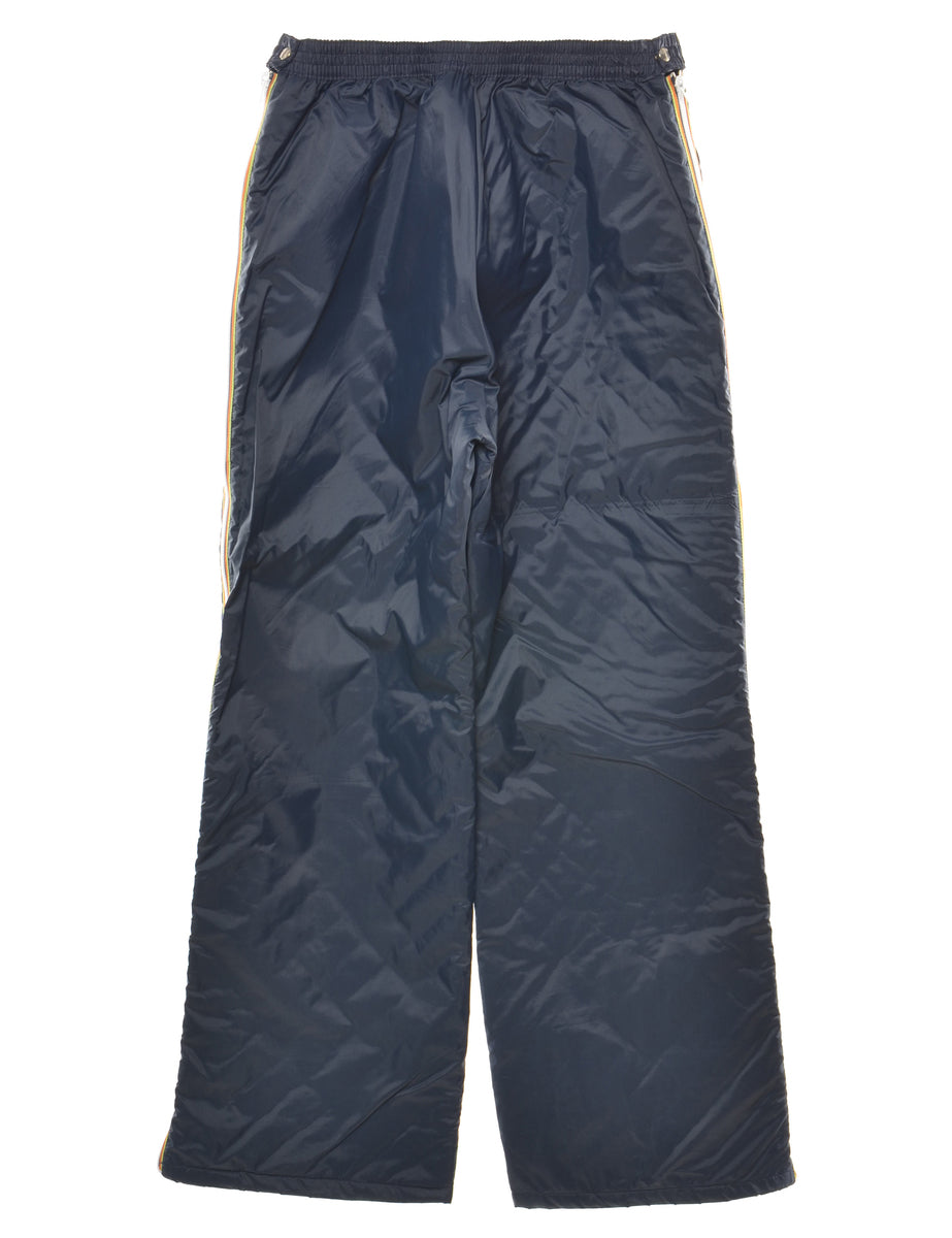 Wide Leg Navy Ski Trousers - W28