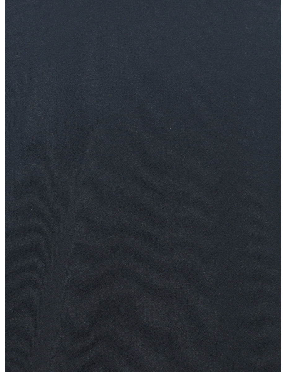 Black Plain Sweatshirt - M