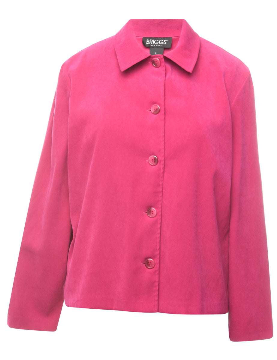 Button Front Jacket - L