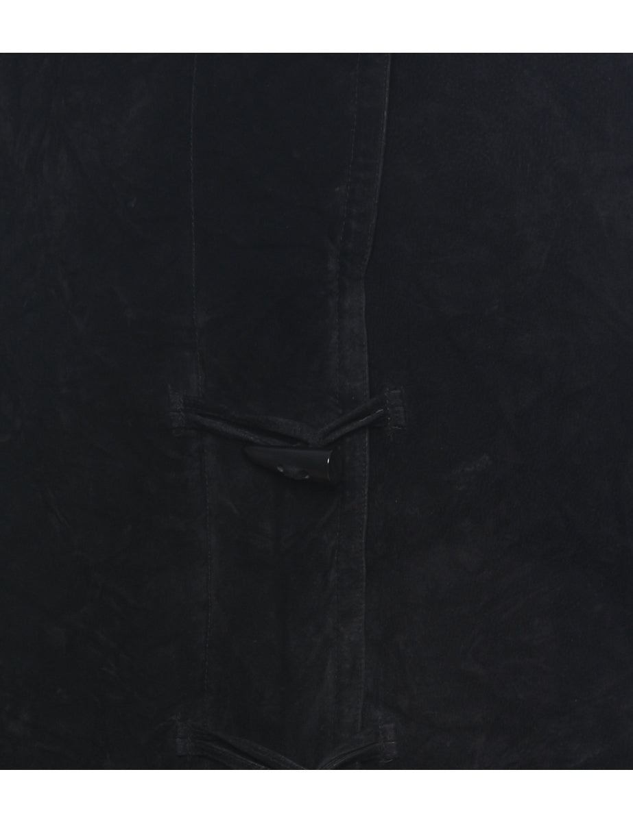 St John's Bay Shearling Suede Jacket - M