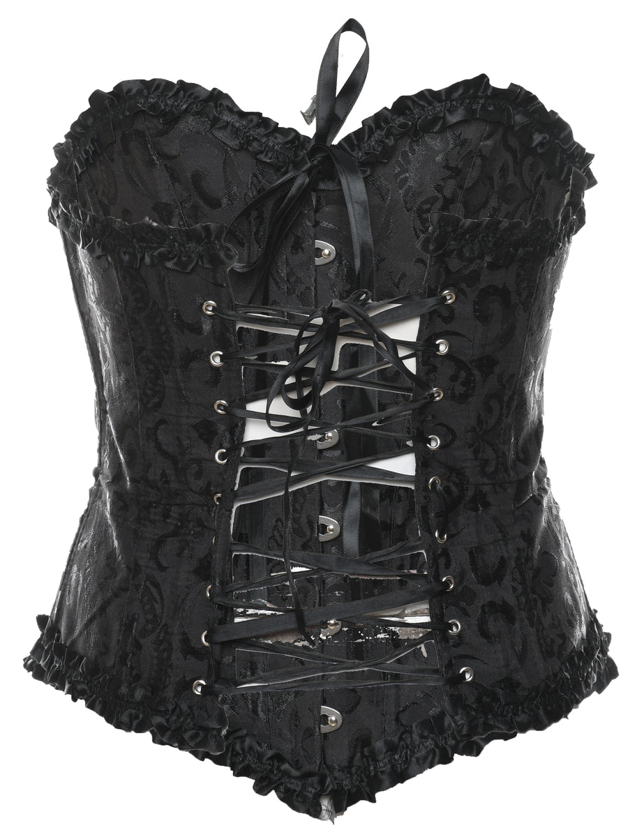Jacquard Pattern Bustier - M