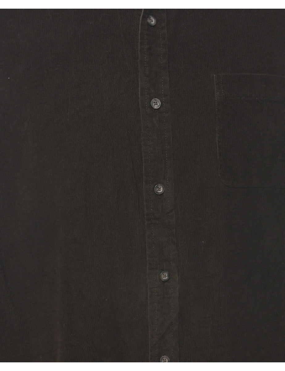 Dark Brown Corduroy Shirt - L