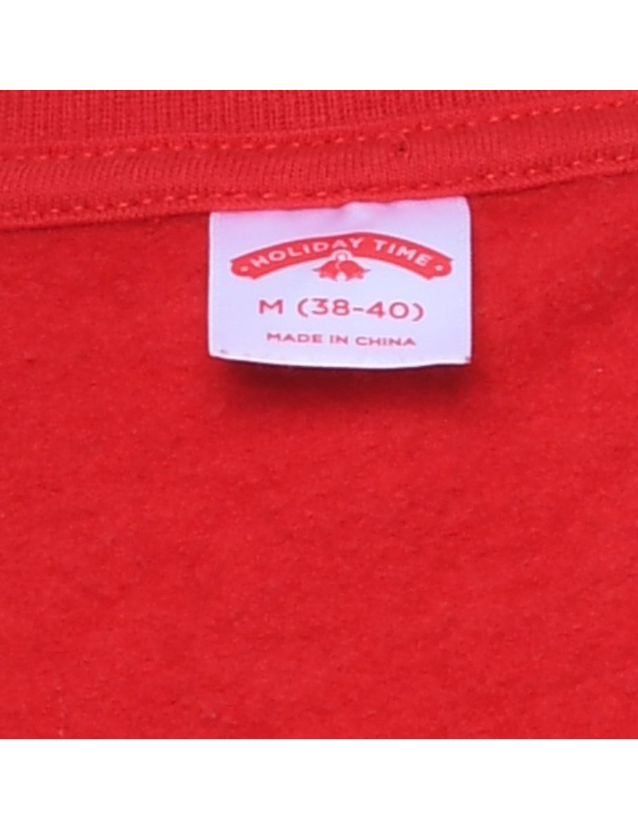 Red Christmas Sweatshirt - M