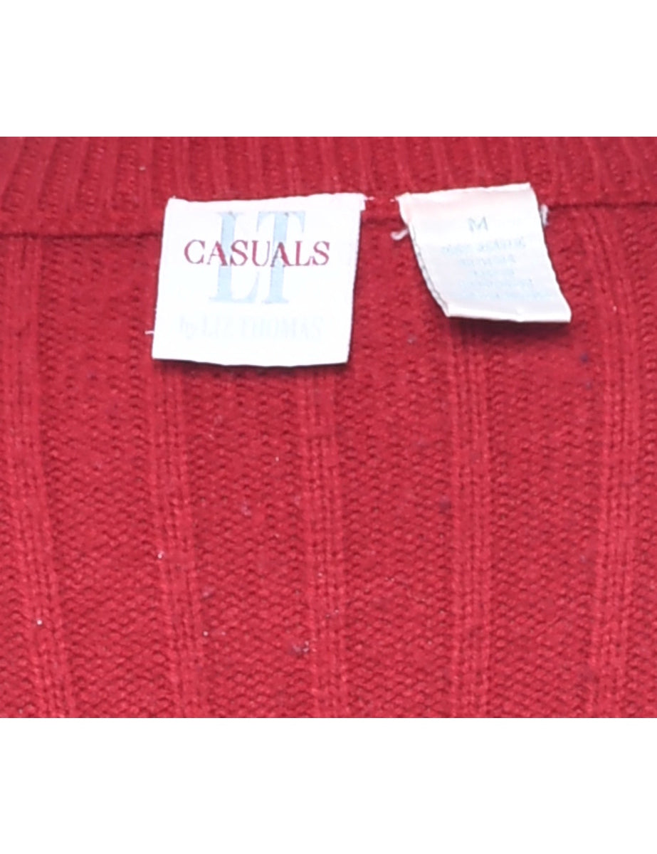Maroon Cardigan - M