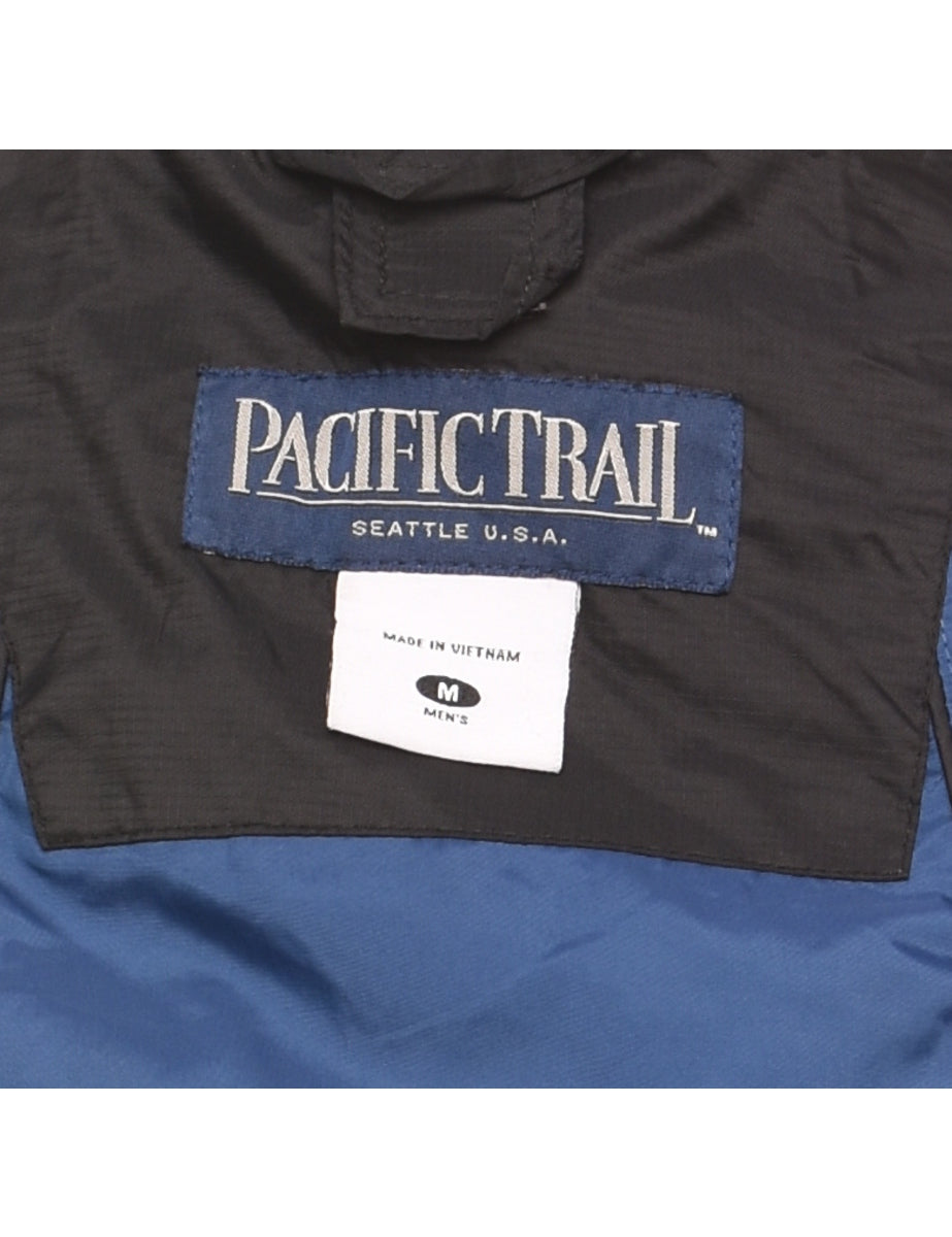 Pacific Trail Black, Navy & Grey Nylon Jacket - XL