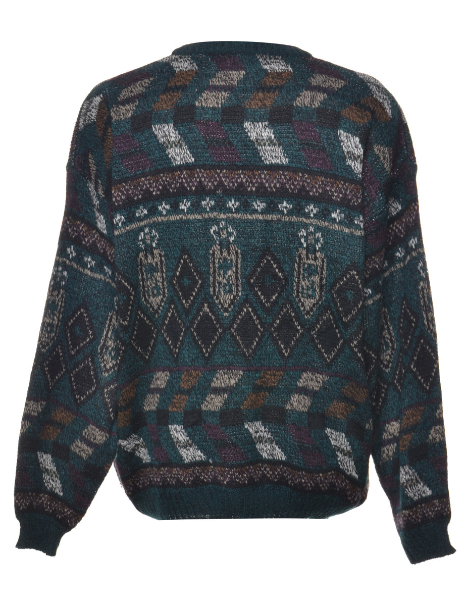 Multi-colour Patterned Jumper - XL