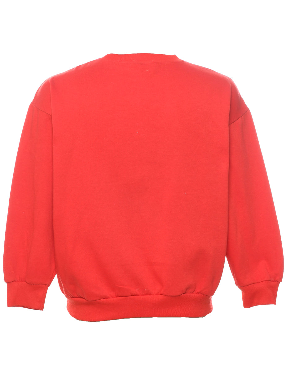 Snowman Christmas Sweatshirt - L
